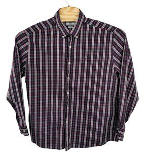 Southern Tide‎ Classic Fit Men's Purple Plaid Long Sleeve Button-Down Shirt XL